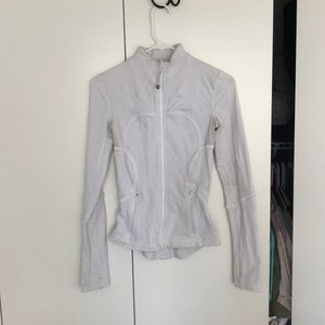White lulu work out jacket